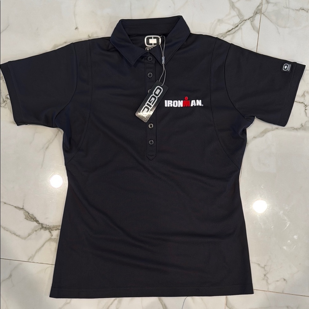 Black IRONMAN Golf Polo Shirt